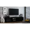 Cama TV skapis SIGMA1 180 melns/melns glancēts