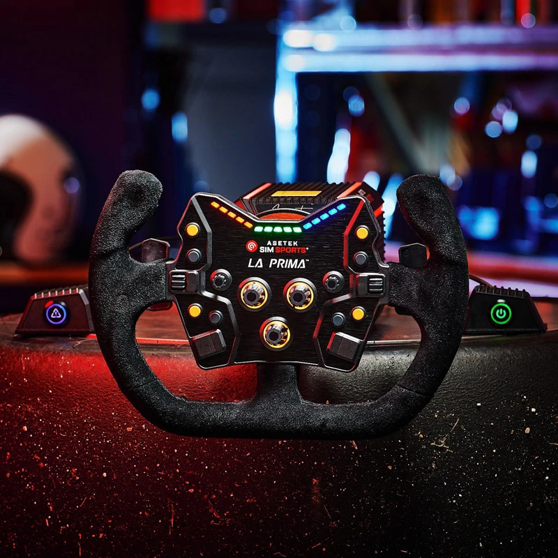 Asetek SimSports GT Rim - Open D, zamšāda