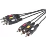 SpeaKa Professional SP-7869868 Composite-Video-Cable 10 m 3 x RCA Melns (SP-7869868)