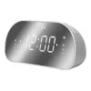 Pulksteņa radio Muse M-170CMR — digitālais pulksteņa radio, 1,2 collu LED displejs, FM, maiņstrāva 230 V, AAA rezerves baterija, spogulis/baltā krāsā