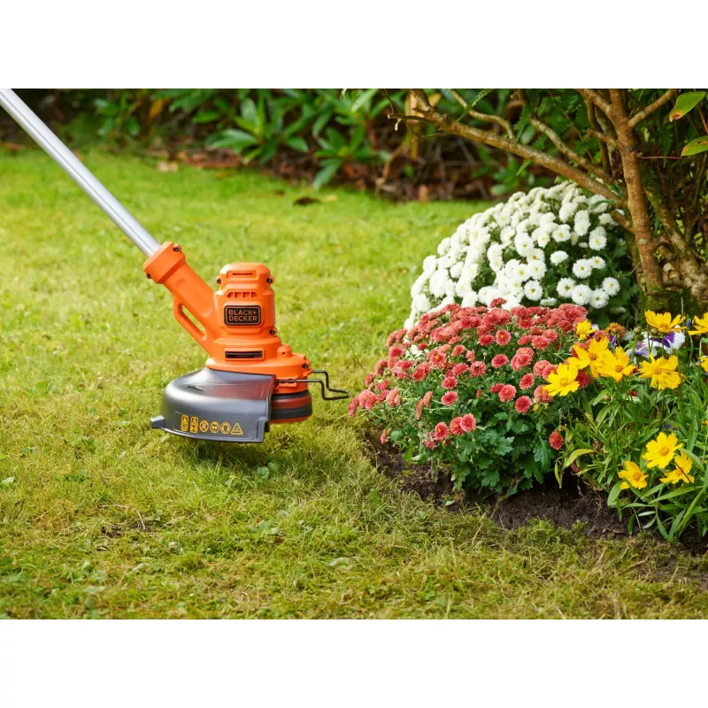 Black & Decker BESTA525-QS, zāles trimeris, 25 cm, neilona aukla, D veida rokturis, 1,6 mm, 10 m