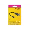 Seriālais kabelis DeLOCK 63908 melns 0,15 m DB-9