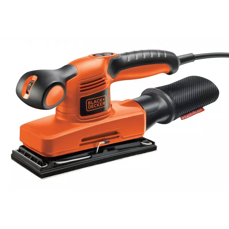 Orbitālā slīpmašīna Melns & Decker KA320EKA-QS, 240 W, 91 x 189 mm paliktnis, 2 mm orbīta