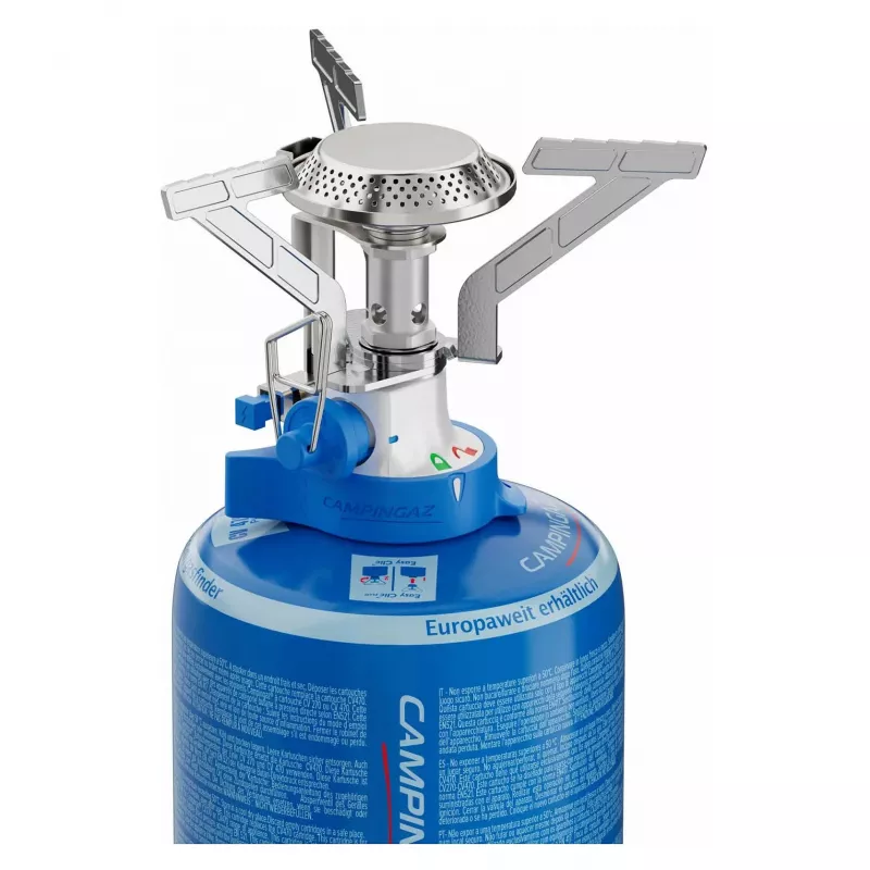 Šķidrās degvielas kempinga plīts Campingaz 2227139 — viena degļa, dabasgāze, 240 g, 60 mm augstums, 10 cm diametrs