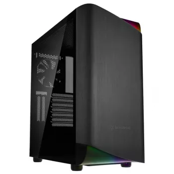 SilverStone Seta A1 Midi-Tower, rūdīts stikls - melns