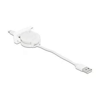 Izvelkams kabelis DeLOCK Easy 45 USB 2.0 Type-A uz Type-C 0.62m