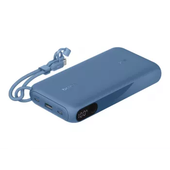 Ārējais akumulators Belkin BPB028hqBL 20000 mAh, 2× USB‑C, 1× USB‑A, zils