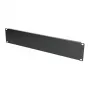 Rack blanking panel Extralink Front Blank Panel 2U 19 inch Melns, steel housing