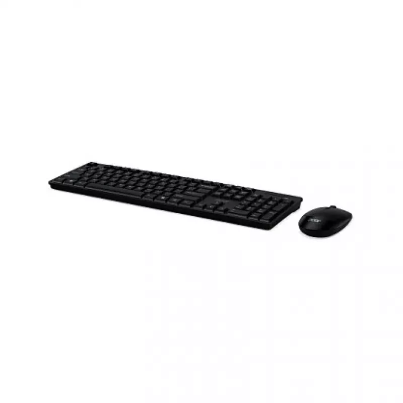 Bezvadu tastatūras un peles komplekts Acer Combo 100 — RF bezvadu, pilna izmēra QWERTZ vācu, melns
