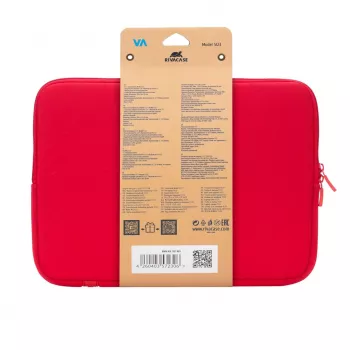 Portatīvā datora futrālis-apvalks Rivacase 5123 33,8 cm (13,3 collas) sarkans