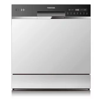 Trauku mazgājamā mašīna Toshiba DW-08T2EE(W)-PL, 8 galda klājumi, F energoefektivitātes klase, 49 dB, 55×59×50 mm
