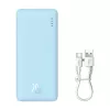 Portable power bank Baseus Airpow 10000 mAh, 20W, LiPo, USB-C + USB-A, blue