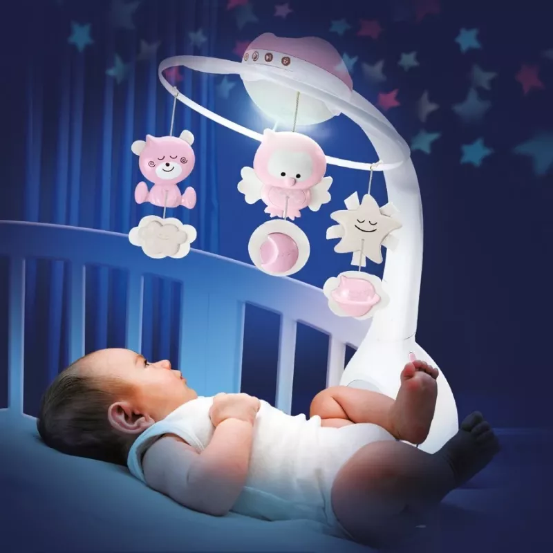Baby music box B-kids 3in1 Infantino 150302050 — powder pink, 3-in-1 soothing toy