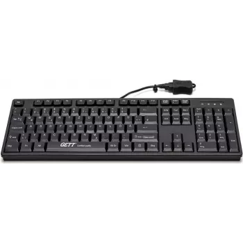 GETT Device Technology CleanType Easy Basic - Tastatūra - USB - Vācu - Melna (KL26211)