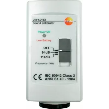 Testo 0554 0452 skaņas līmeņa mērītājs, digitāls, 0–114 dB (0554 0452)