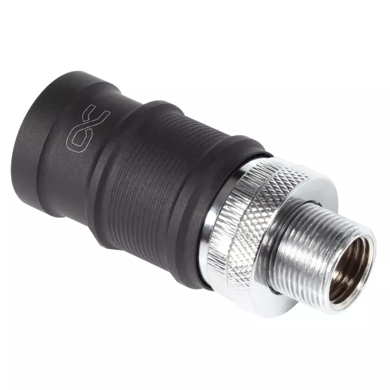 Alphacool ES Quick Release BLH1A sievišķais savienotājs ar integrētu caurlaides savienotāju
