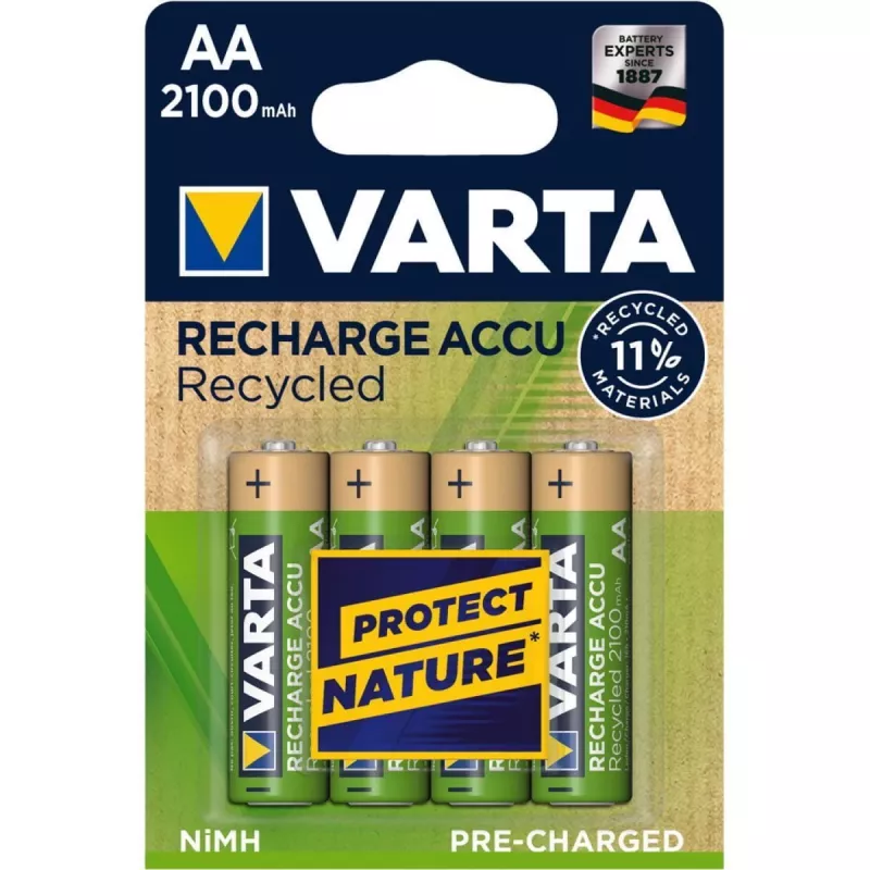 Varta Recharge Accu Recycled 56816 - Akumulators 4 x AA - NiMH - (uzlādējams)