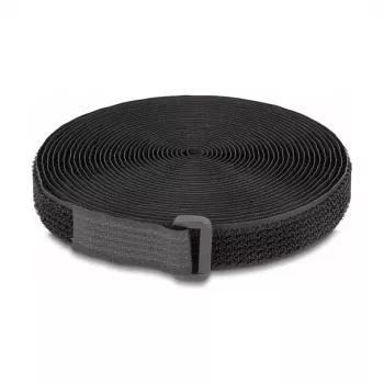 DeLOCK līplentes lente 3 m x 20 mm melna neilons