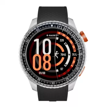 Smartwatch Garett Compass GPS sudraba — Garett Compass GPS srebrny