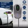 EV uzlādes stacija QOLTEC 52430 22 kW Wi‑Fi RFID 3 fāžu, 32 A, Type 2, IP54