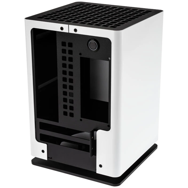 HGC Osmi 3.1 alumīnija Mini-ITX korpuss — balts
