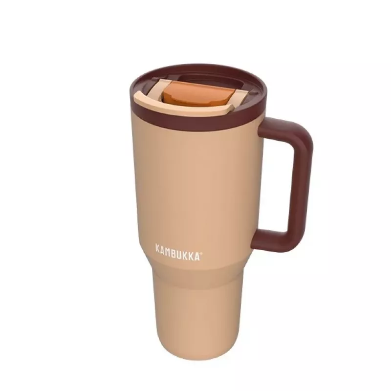Termokrūze ar teleskopisko salmiņu Kambukka Rio Tumbler 950ml Almond Dream