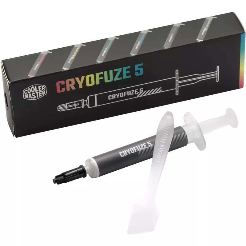 Termopasta Cooler Master CRYOFUZE 5 balta 3g — augstas vadītspējas CPU/GPU termopasta