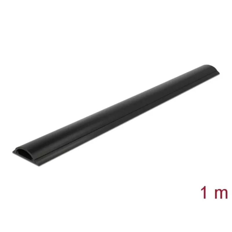 Kabeļu kanāls DeLOCK 50 x 12 mm pašlīmējošs melns 1 m