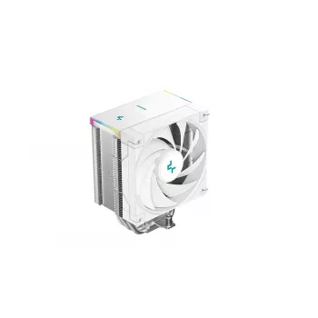Gaisa dzesētājs DeepCool AK500S Digital SE — 5 siltuma caurules, 120 mm FDB ventilators, PWM, multi-LED, balts, atbalsta Intel LGA1150 un AMD ligzdas