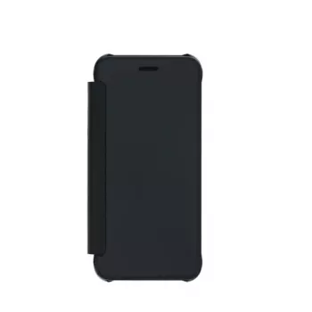 Phone wallet case Tellur iPhone 8 — sintētiskā āda, melna, ar spoguli