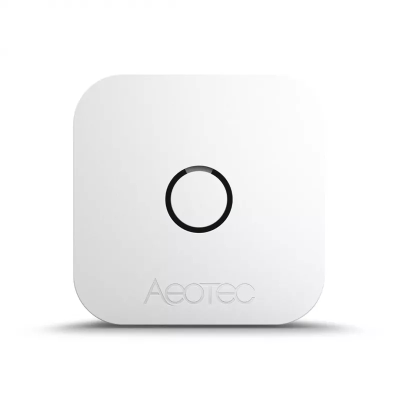 Iekštelpu temperatūras un mitruma sensors AEOTEC AEOEZWA039 — brīvi stāvošs, darbināms ar baterijām, 34×34×17 mm
