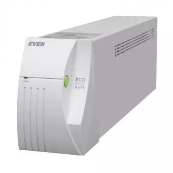 EVER ECO Pro 1000 AVR CDS - UPS - AC 230 V - 650 W - 1000 VA 5 Ah - USB - Izejas kontaktligzdas: 2 - Balts