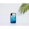 Viedtālruņa maciņš iKins iPhone XR — zilā ezera ārpuse, melna iekšpuse