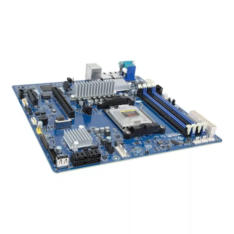 Mātesplate GIGABYTE MC13-LE1 B650E microATX AMD AM5 (Ryzen 7000/9000, DDR5, 4x DIMM, 10Gb LAN, 2x RJ-45, 4x SATA III, M.2, RAID)
