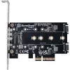 Silverstone SST-ECM27 M.2/SATA adapterkarte, PCIe 4.0, 1x M-Key, 2x SATA 6G - zema profila