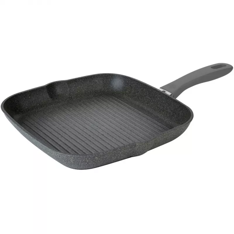 Grill panna BALLARINI 75002-941-0 kvadrātveida pelēka 28 cm