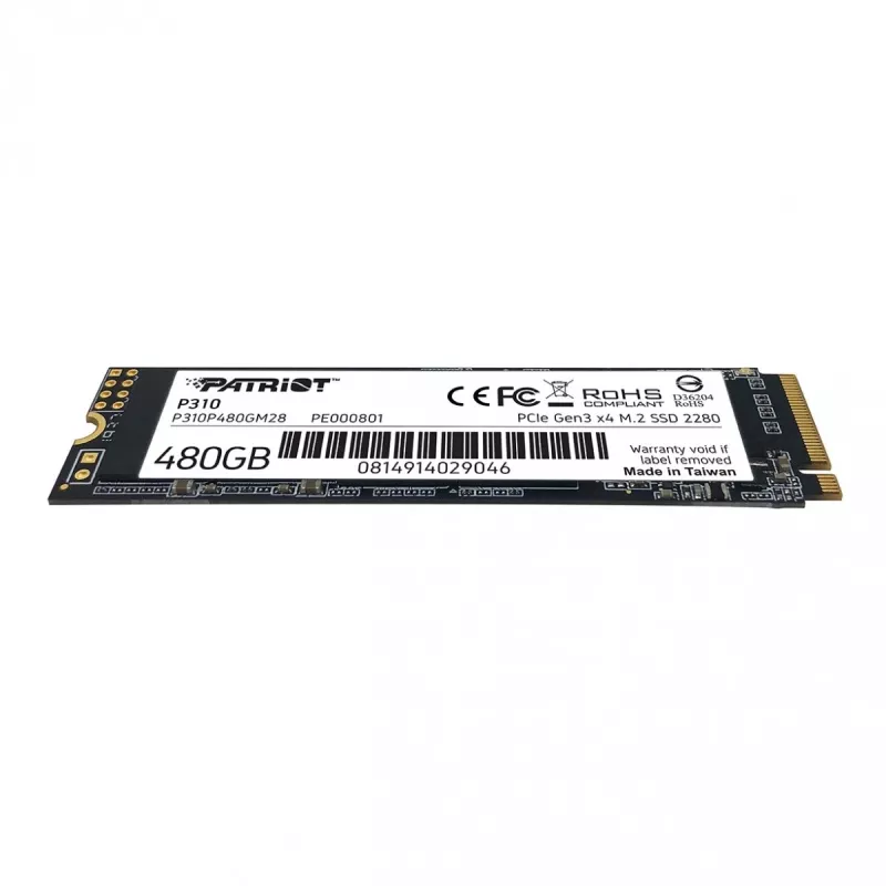 SSD disks Patriot Memory 480 GB M.2 PCI Express 3.0 NVMe P310