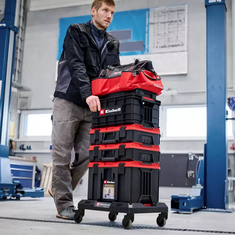 Ritošā platforma sistēmas koferiem EINHELL E-Case, melna, kravnesība līdz 120 kg