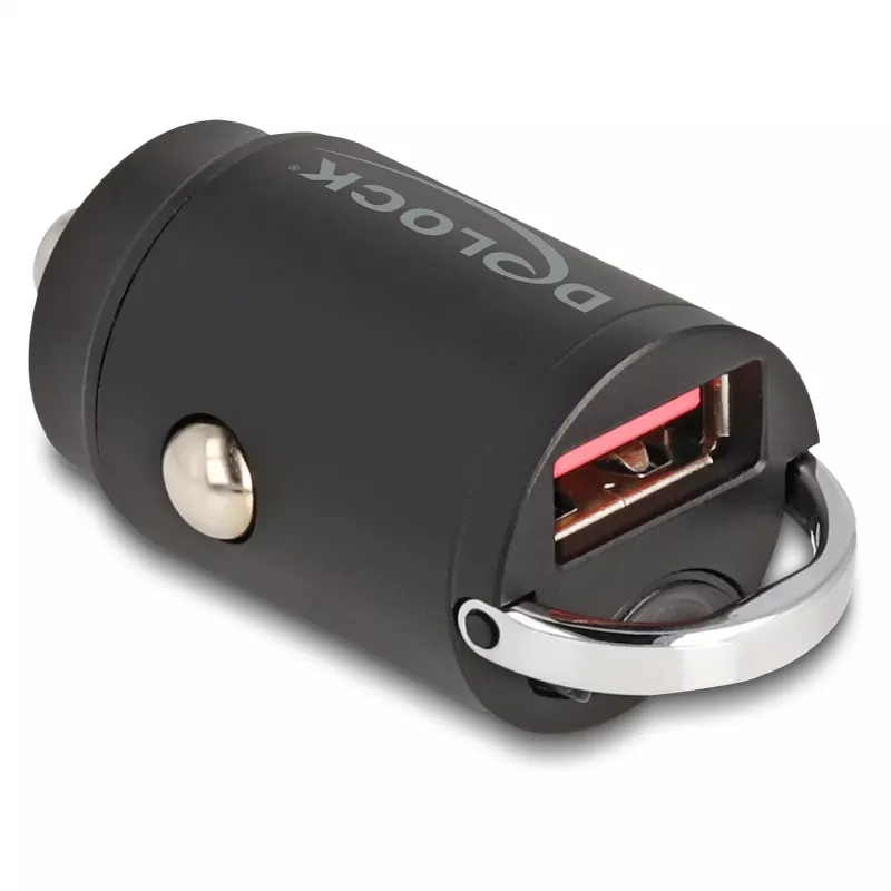 DeLOCK 64277 Mobilās ierīces lādētājs Universāls Melns Cigarešu aizdedzinātājs Ātrā uzlāde Auto