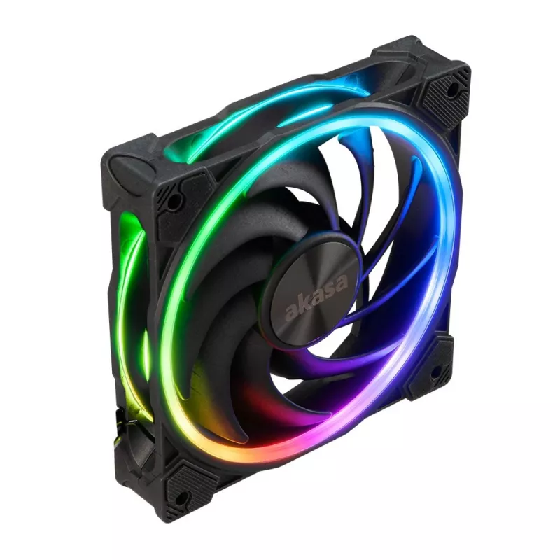 AKASA SOHO AR 120mm ARGB korpusa ventilators - melns