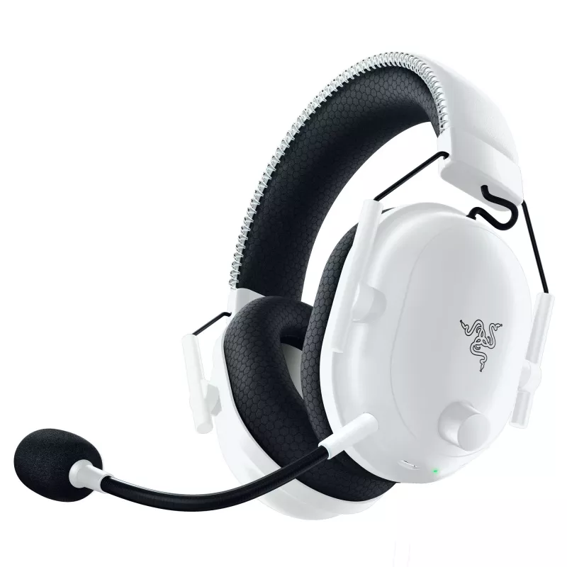 Razer BlackShark V2 Pro for PlayStation bezvadu austiņas, galvas saite, spēlēm, USB Type-C, Bluetooth, balta