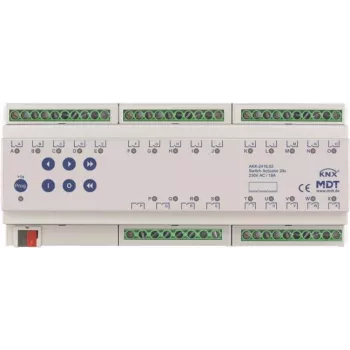 MDT AKK-2416.03 pārslēgšanas izpildmehānisms 24-kanālu 12TE REG 16A 230VAC kompakts 70µF 10EVG (AKK-2416.03)