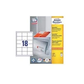 Pašlīmējošā etiķete Avery 3671