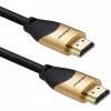 Qoltec 50355 HDMI v2.1 kabelis Īpaši ātrs 8K | 60Hz | 28AWG | ZELTS | 2m