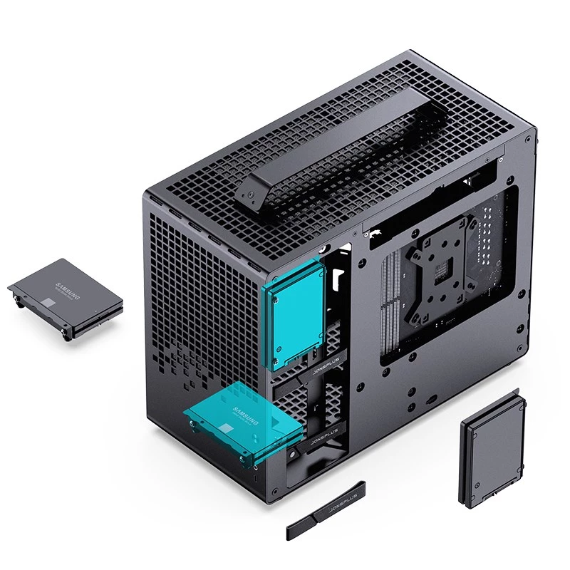 Jonsplus MATX Handle Case Z20 - melns