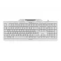 CHERRY KC 1000 SC viedkaršu tastatūra ar vadu, gaiši pelēka, USB, QWERTY, UK