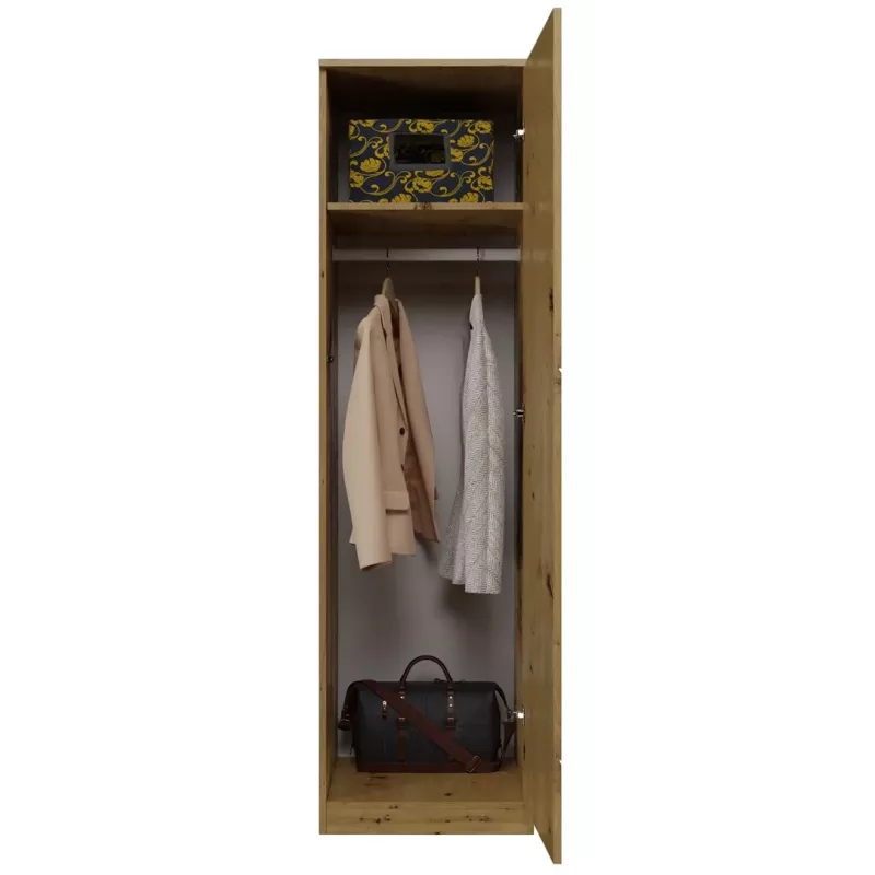 Topeshop SD-50 ARTISAN KPL bedroom wardrobe/closet 5 shelves 1 durvis(s) ozols