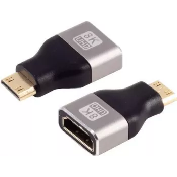 HDMI-C adapter ShiverPeaks 8K Metal — kompakts HDMI uz USB-C video adapteris, atbalsta 8K