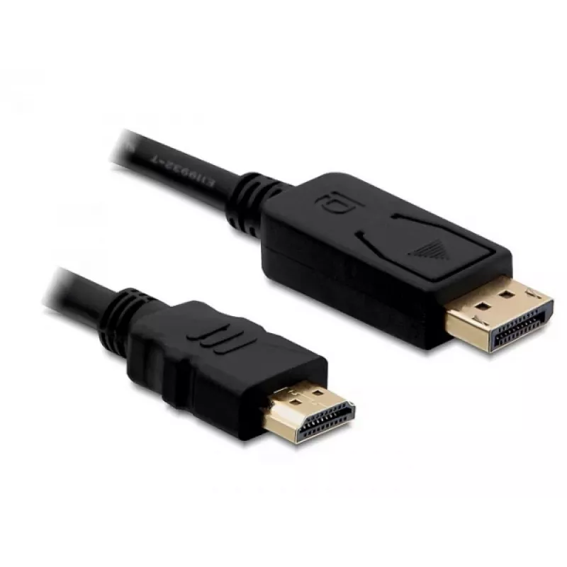 DisplayPort/HDMI kabelis DeLOCK 82586 1m melns