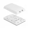 DeLOCK Optiskās šķiedras sadales kārba, 2 x SC Simplex LC Duplex, balta